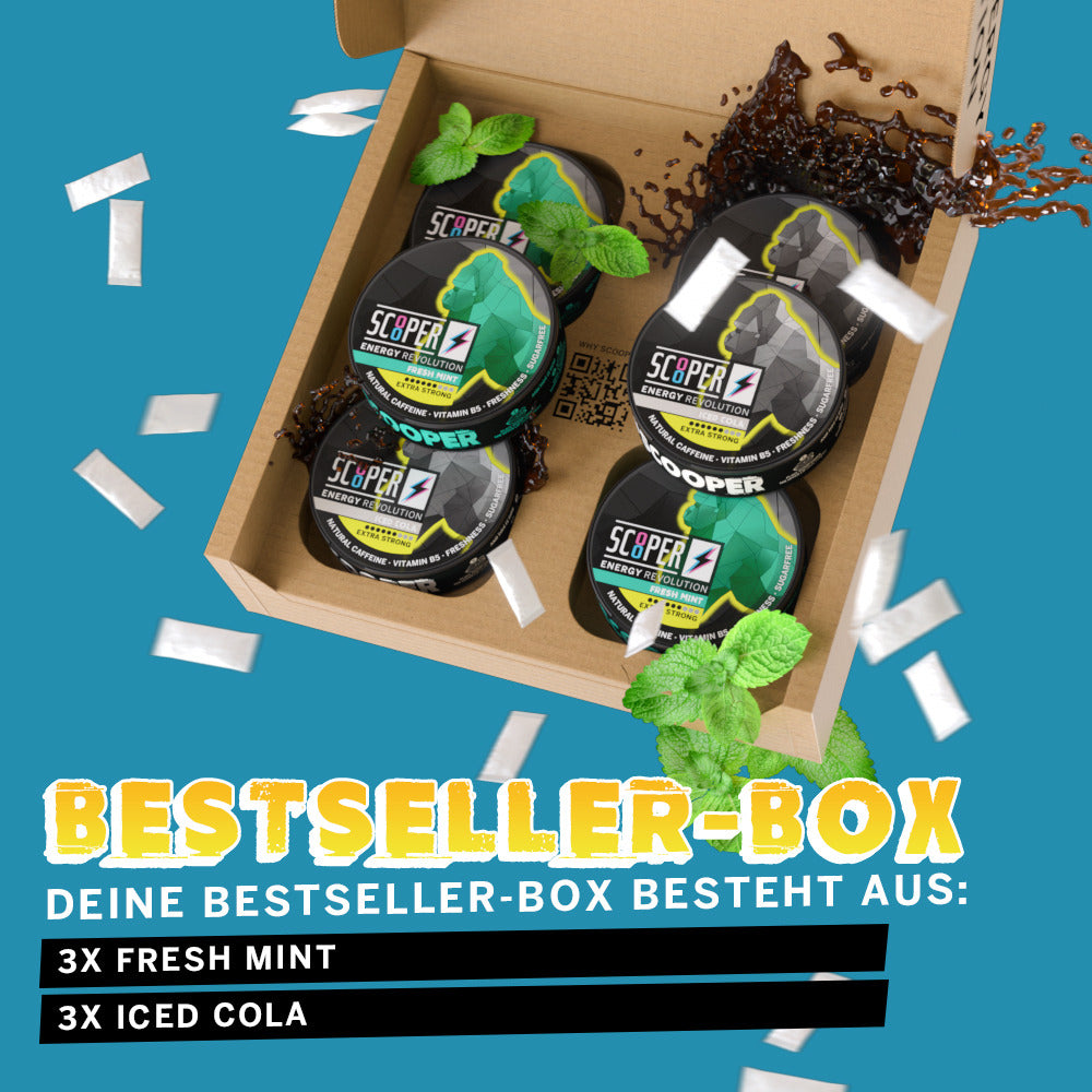 SCOOPER Energy Bestseller Box Extra Strong (6 Dosen)