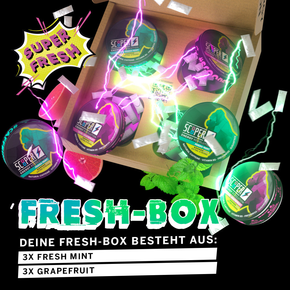 SCOOPER Energy Fresh Box Extra Strong (6 Dosen)