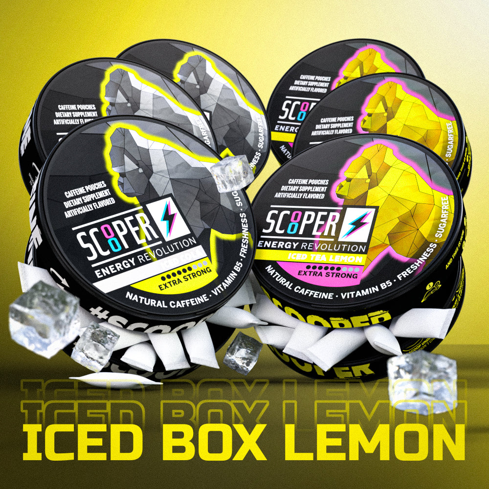 SCOOPER Energy Iced Box Lemon Extra Strong (6 Dosen)