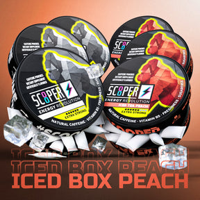 SCOOPER Energy Iced Box Peach Extra Strong (6 Dosen)