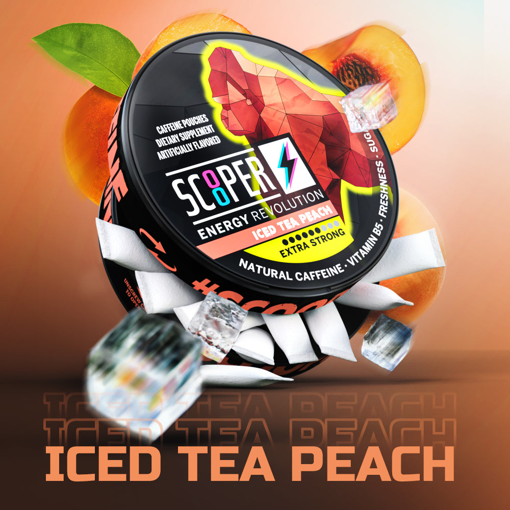 SCOOPER Energy Iced Tea Peach Extra Strong