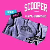SCOOPER Energy Gym Handtuch. Be A Part of the #SCOOPERGANG