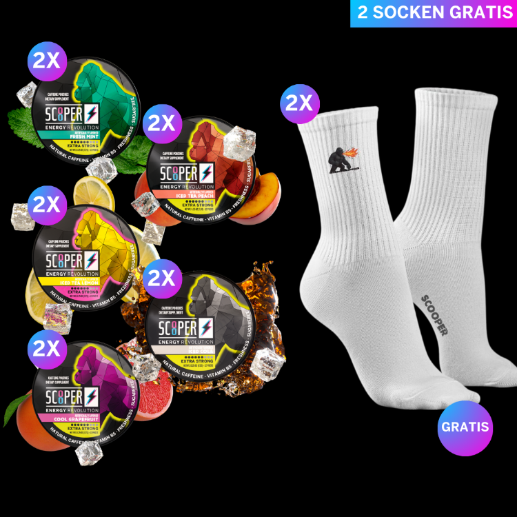 All-In-One Couple Bundle (10 Dosen + 2 Paar Socken)