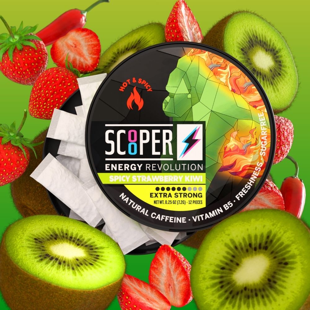 SCOOPER Energy Spicy Strawberry Kiwi Extra Strong